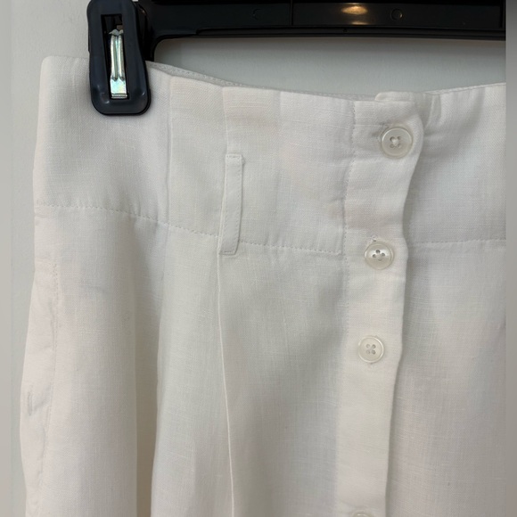 Brochu Walker white linen Teagan skirt - Picture 7 of 11